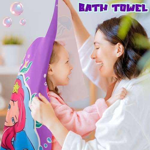 Mermaid Kids Beach Towel Quick Dry Microfiber