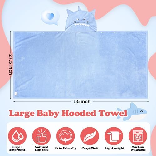 Bulk of soft hooded bath towels for kids