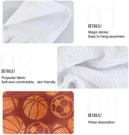 Visesunny 2-Piece Hand Towel Set with Loop Soft Absorbent