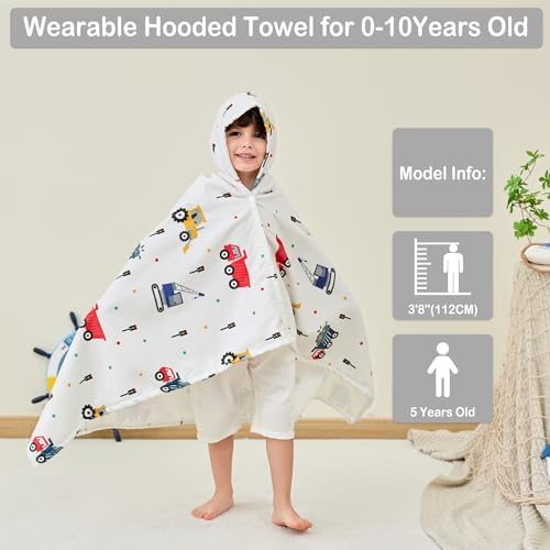 Delightful DesignerSoft Premium Hooded Towels for Kids Washable Soft and Absorbent