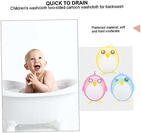 3-PIG-SHAPED COMFY PENGUIN BATH TOWELS SET