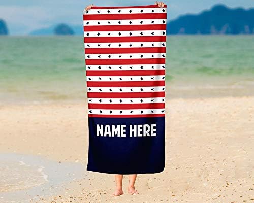 Personalized America-Themed Oversized Towels