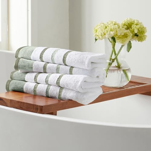 Elegant Sage Green Bath Towel Set