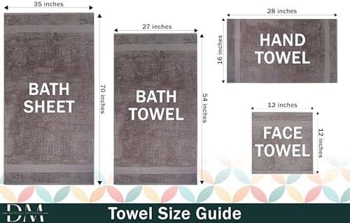 Luxurious 18-Piece Dark Grey Towel Set for Complete Bath Experience