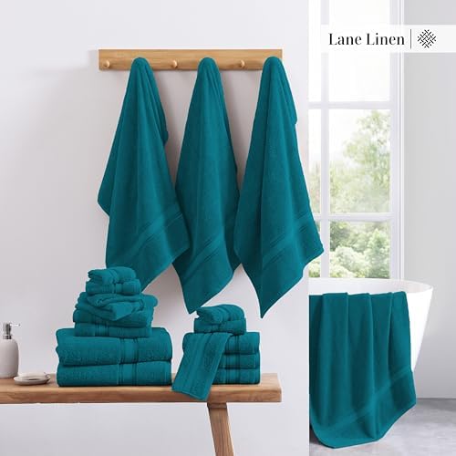 12-Piece Luxury Bath Towels Set - Soft Absorbent Zero Twist