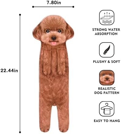 AGRIMONY Poodle Dog Hand Towels
