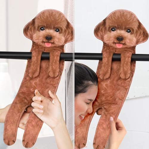 AGRIMONY Poodle Dog Hand Towels