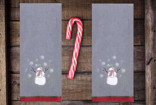 Snowman Hand Towels Set of 2
