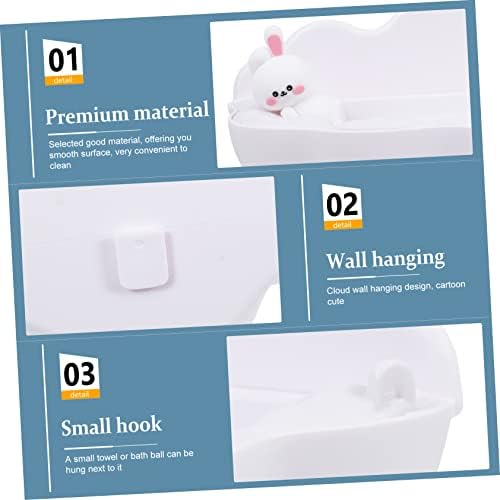 LIFKOME Wall-Mounted Cartoon Cloud Soap Holder