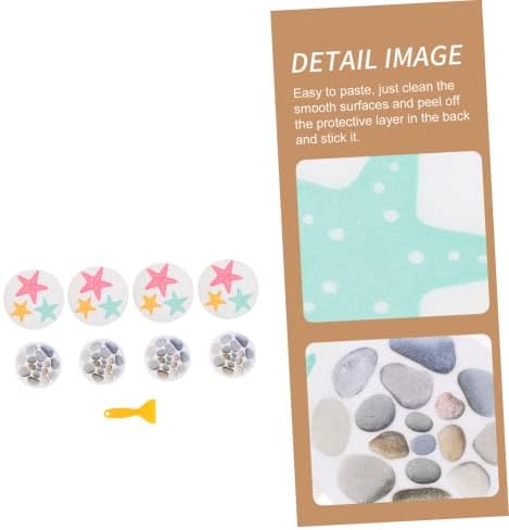 8-Piece Slip Floor Stickers for Bathroom