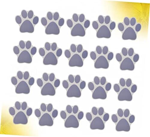 20-Piece cartoon dog footprint bathtub stickers