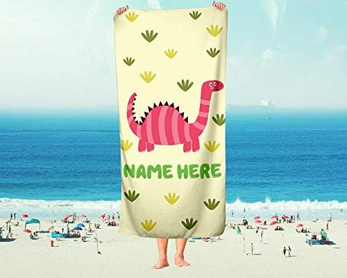 Personalized Dinosaur Towel