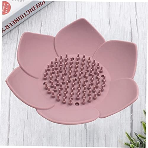 Ciieeo 1pc Creative Petals Shaped Silicone Soap Holder