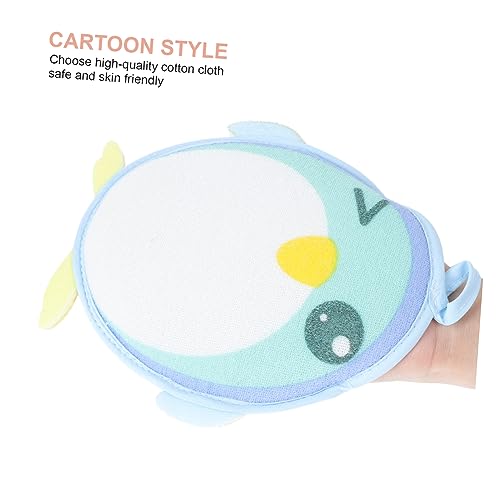 3-Piece Double-Sided Foaming Towels with Cartoon Designs for Kids