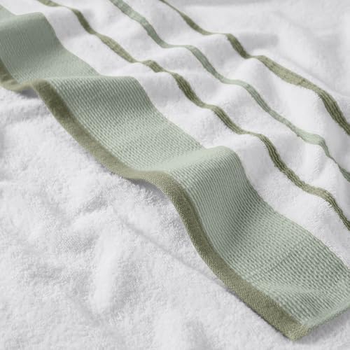 Elegant Sage Green Bath Towel Set