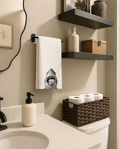 FISWAFY Shark Lovers Humor Hand Towels