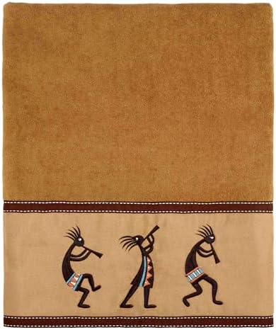 Avanti Linens 3-Piece Cotton Towels Soft Absorbent Kokopelli Collection