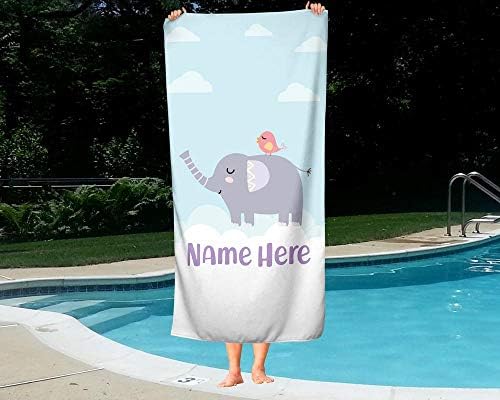 Personalized Oversized Elephant Towel