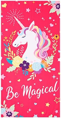 LIVILAN Unicorn Beach Towel - 30x60 Microfiber for Beach Day