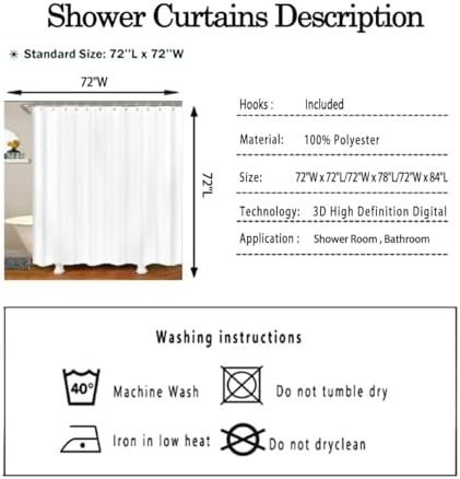 Vibrant 72-in x 72-in Southwest Bath Curtain