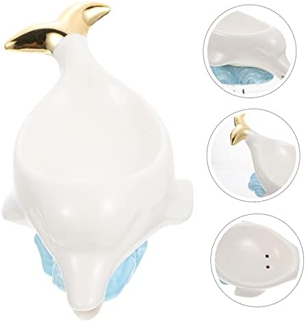 LIFKOME Ceramic Dolphin Soap Holder 1