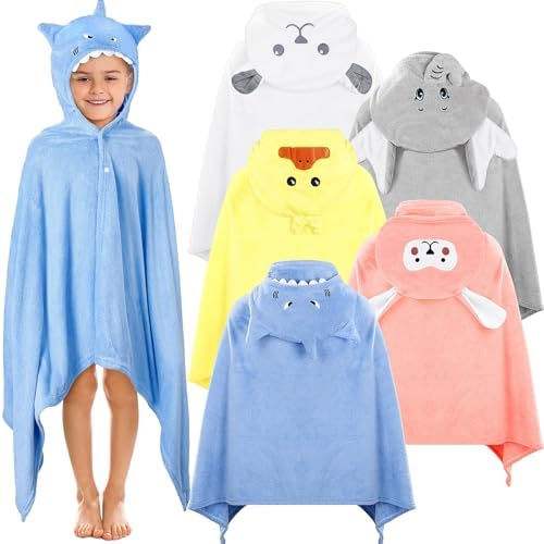 Bulk of soft hooded bath towels for kids