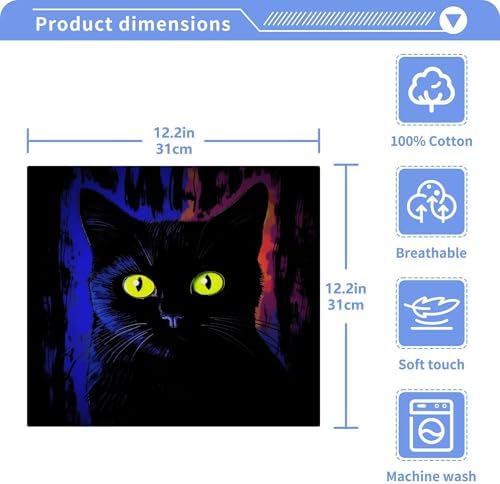 Perfect Cat Washcloths Soft Absorbent for Home