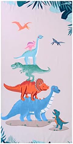 LIVILAN Microfiber Dinosaur Beach Towel for Kids 24x48
