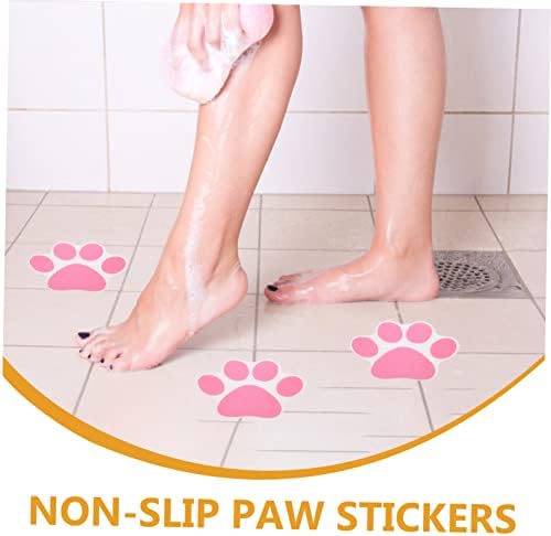 10Pcs Non Slip Cartoon Paw Bathtub Stickers for Bathroom Safety