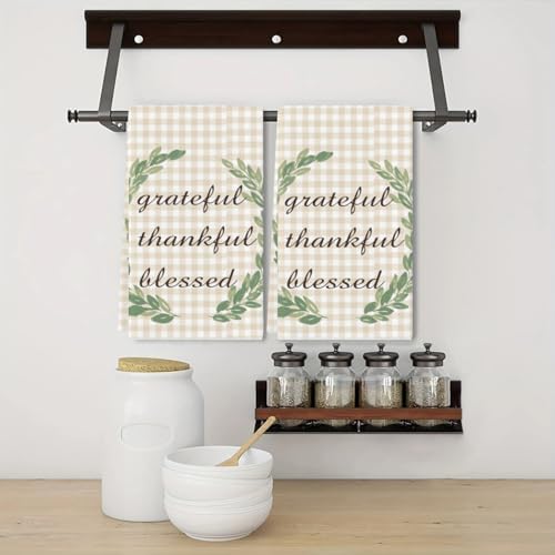 Gratitude Hand Towels Beyond ORDINARY 16x24 Set of 2