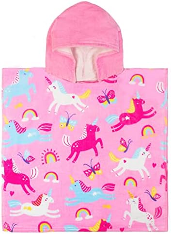 Cute Unicorn Hanging Hooded Towel for Kids