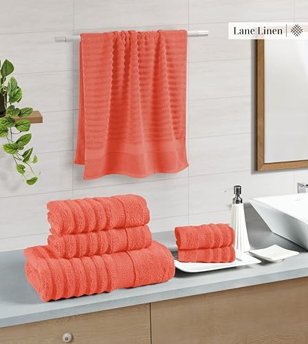 Luxuryribbed Bath Towels Set