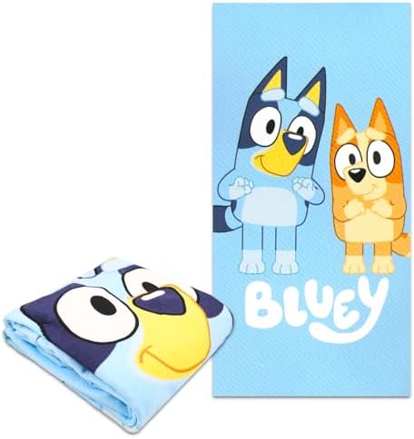 Disney Bluey Kids Bath Towel Set