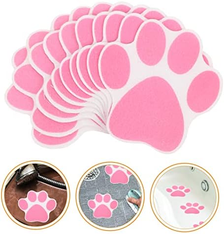 10Pcs Non Slip Cartoon Paw Bathtub Stickers for Bathroom Safety
