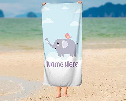 Personalized Oversized Elephant Towel