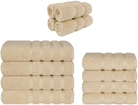 Luxury 4-Piece Bath Towels High-Quality Turkish Cotton Eco-Friendly Design