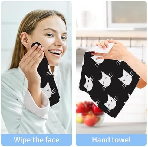 Cute Cat Washcloths for Babies Soft Reusable Washcloths