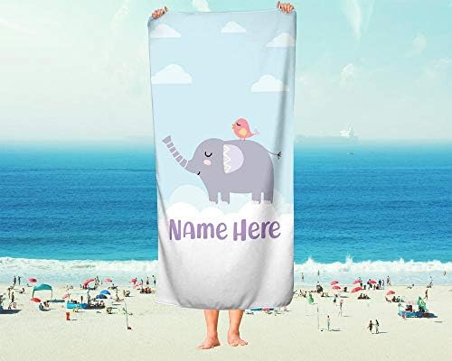 Personalized Oversized Elephant Towel
