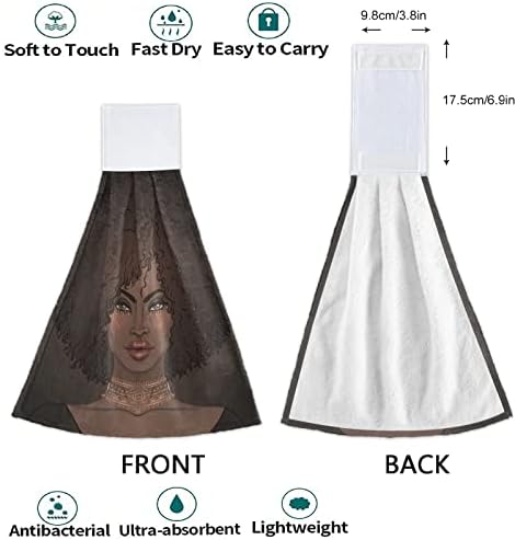 Visesunny Hanging Tie Towels 2 Pack Kitchen Dishcloths