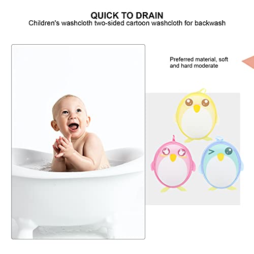 Cartoon Animal Bath Towels Set 3pcs for Kids