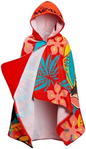 Moana Kids Bath Towel 100 Cotton Hooded Poncho