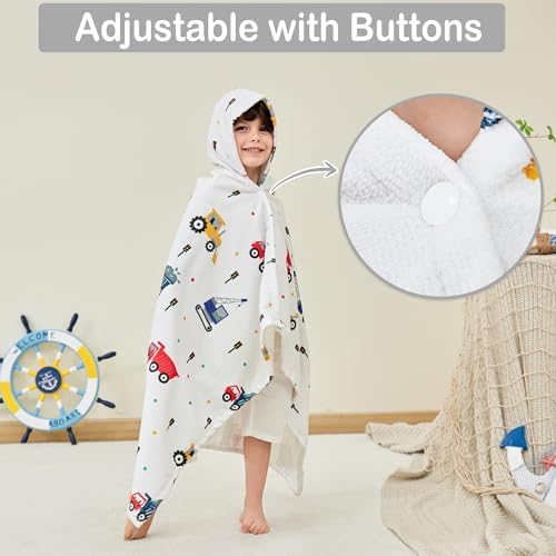 Delightful DesignerSoft Premium Hooded Towels for Kids Washable Soft and Absorbent