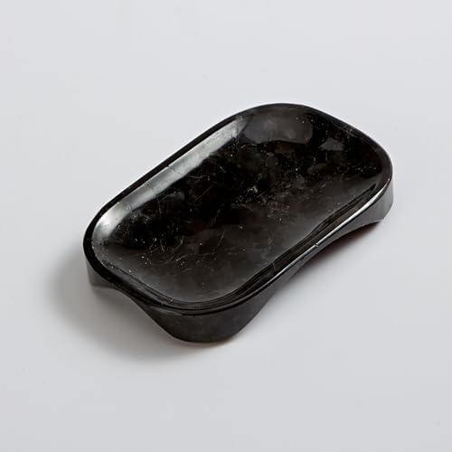 Natural Marble Soap Dish with Drainage White