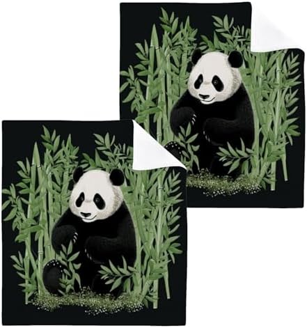 YETTASBINHigh-Quality Panda Washcloths for Defensive Use
