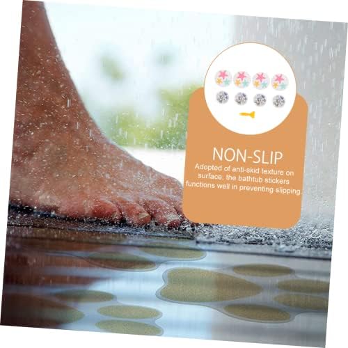 8-Piece Slip Floor Stickers for Bathroom