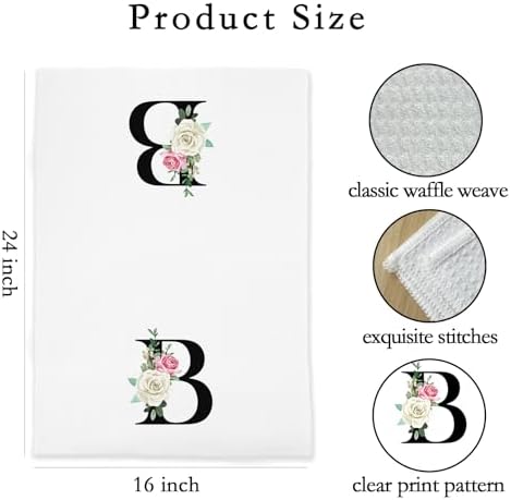 Personalized Monogram Hand Towels 16x24 for Women Men