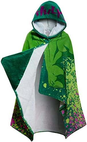 Marvel Hulk Hooded Towel Kids Poncho 100 Cotton Beach Towel