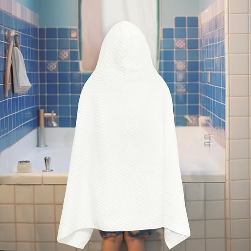 Premium Kids Cotton Hooded Bath Towels - Soft Durable Easy Care