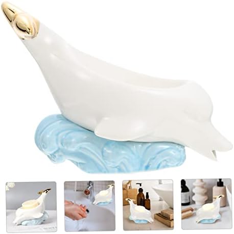 LIFKOME Ceramic Dolphin Soap Holder 1
