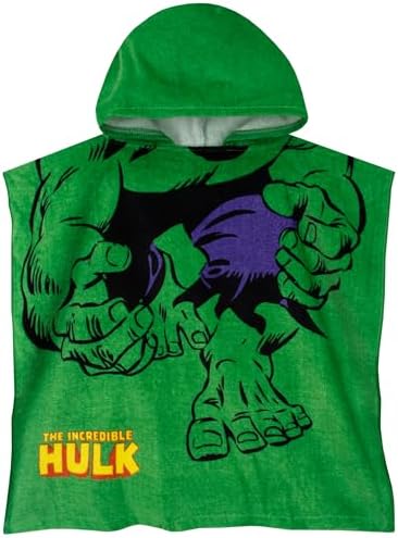 Marvel Boys Hulk Superhero Hooded Towel
